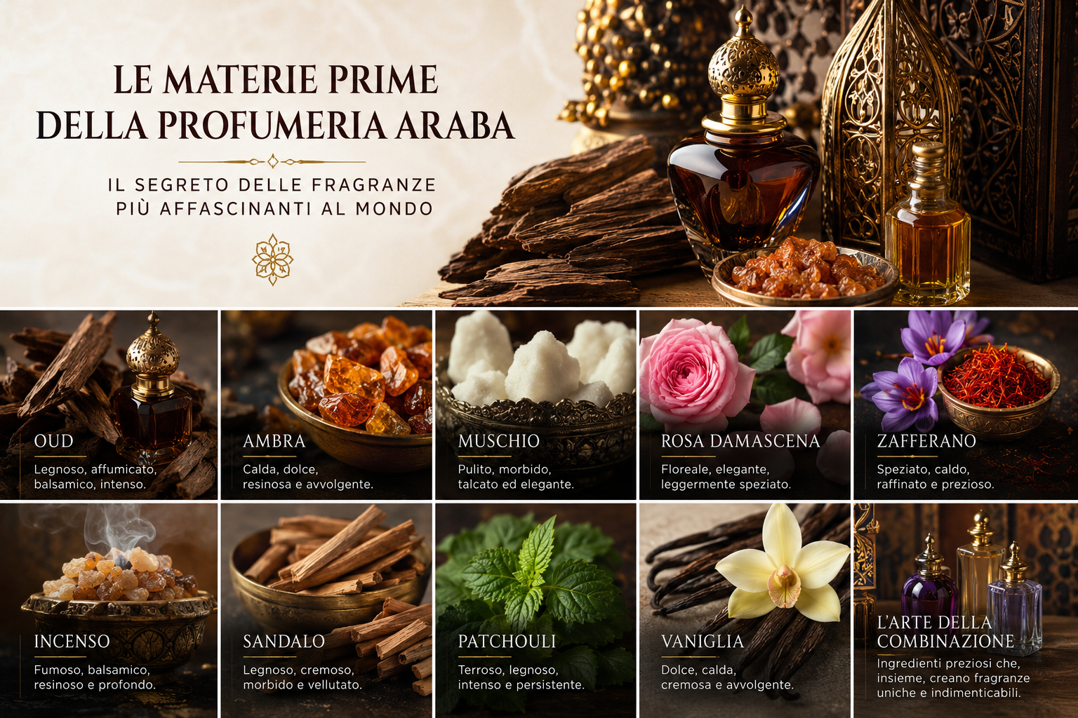 Le materie prime della profumeria araba: il segreto delle fragranze più affascinanti al mondo